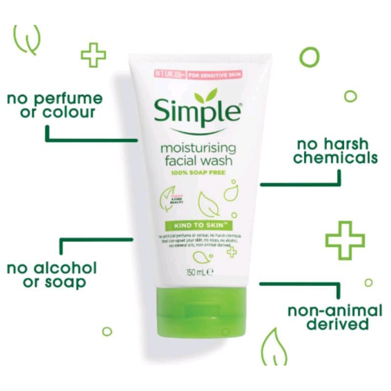 Simple Kind To Skin Facial Wash 150ml Original