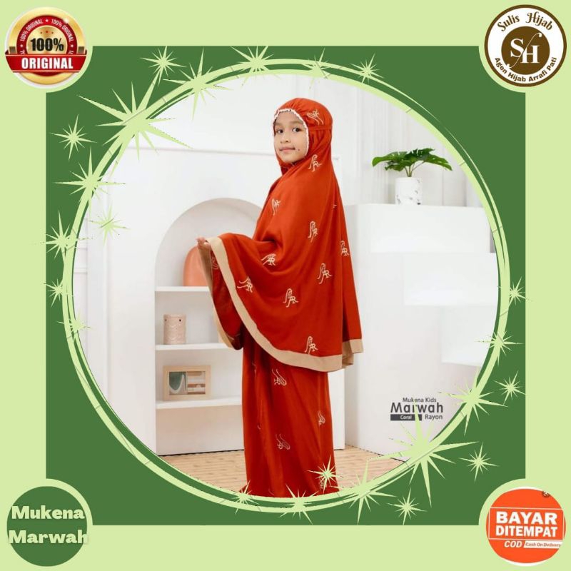 mukena mukenah rukuh alat perlengkapan peralatan sholat anak wanita TK SD kelas 1 usia umur 4 5 6 7 