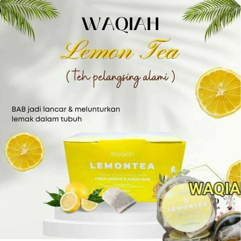 

LEMON TEA WAQIAH / TEH PELANGSING HERBAL BPOM HALAL 100%