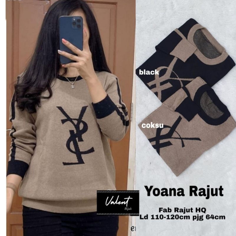Restok Yoana rajut blouse sweater by valent