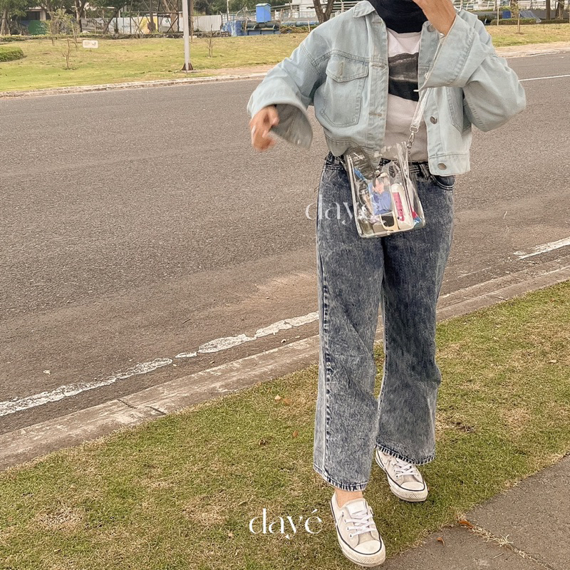 DAYE - Tas PVC Transparan | Tas Konser Kpop | Korean Bag | Sling Bag | Transparent Bag | Clear Bag