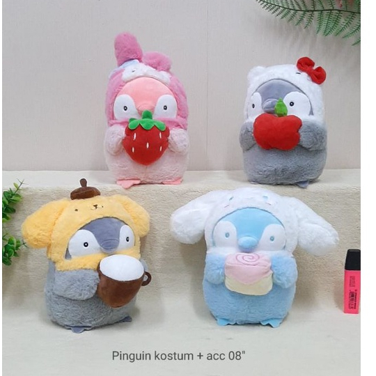 Boneka Pinguin Kostum Size 8&quot;/23cm/bonea animal/boneka burung/boneka anak lucu/