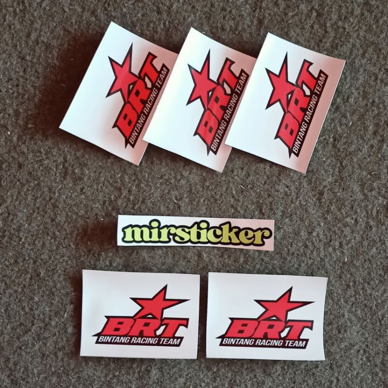 stiker sticker brt bintang racing team