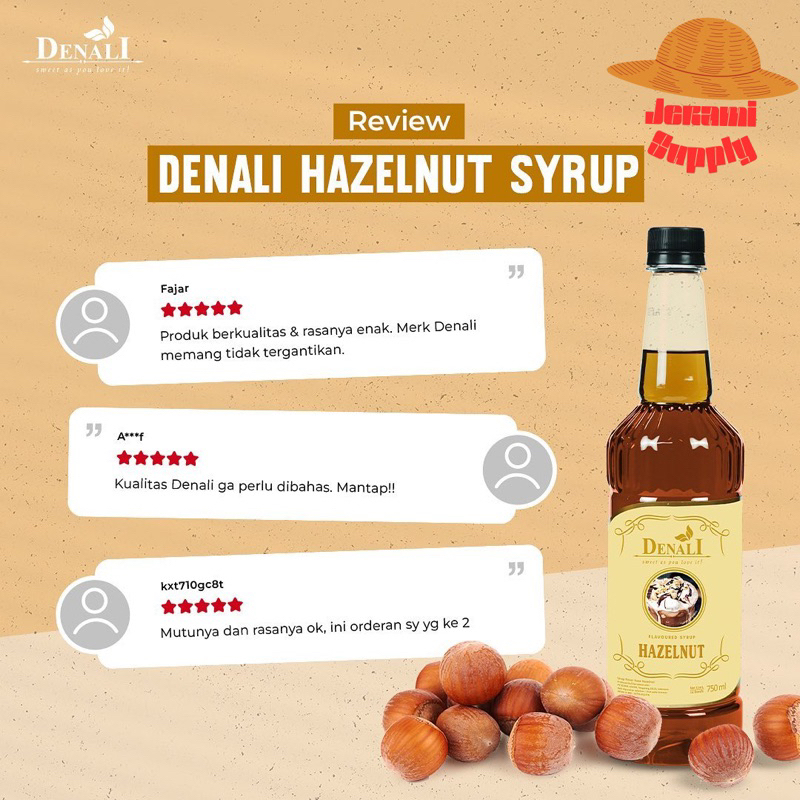 

Syrup Hazelnut Denali