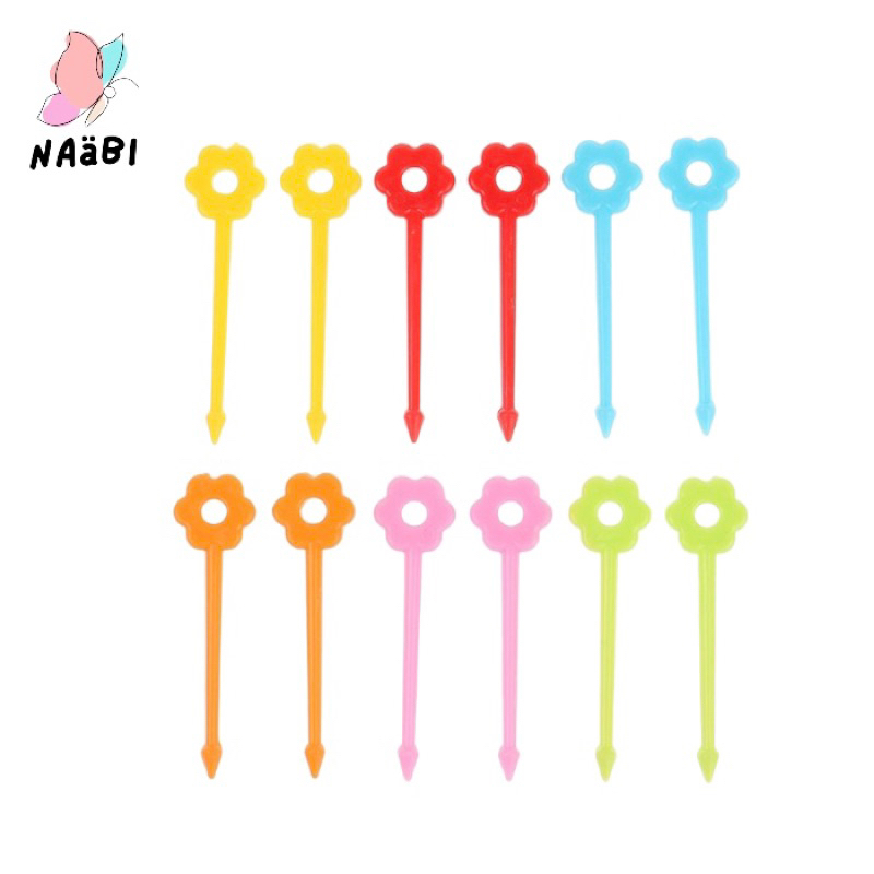 Flower Food Picks / Tusukan Bento Bentuk Bunga