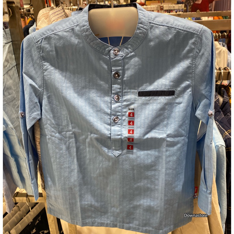 Baju koko lengan panjang anak laki-laki Cool kids (4-14th)