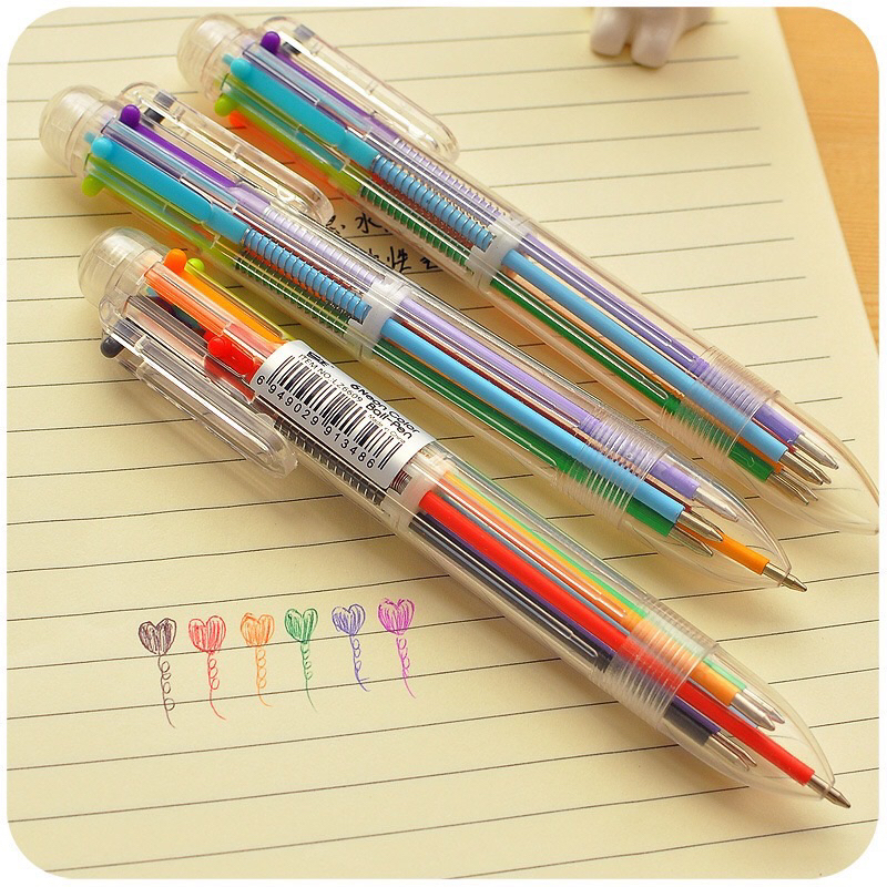 

Pulpen 6 warna multifungsi