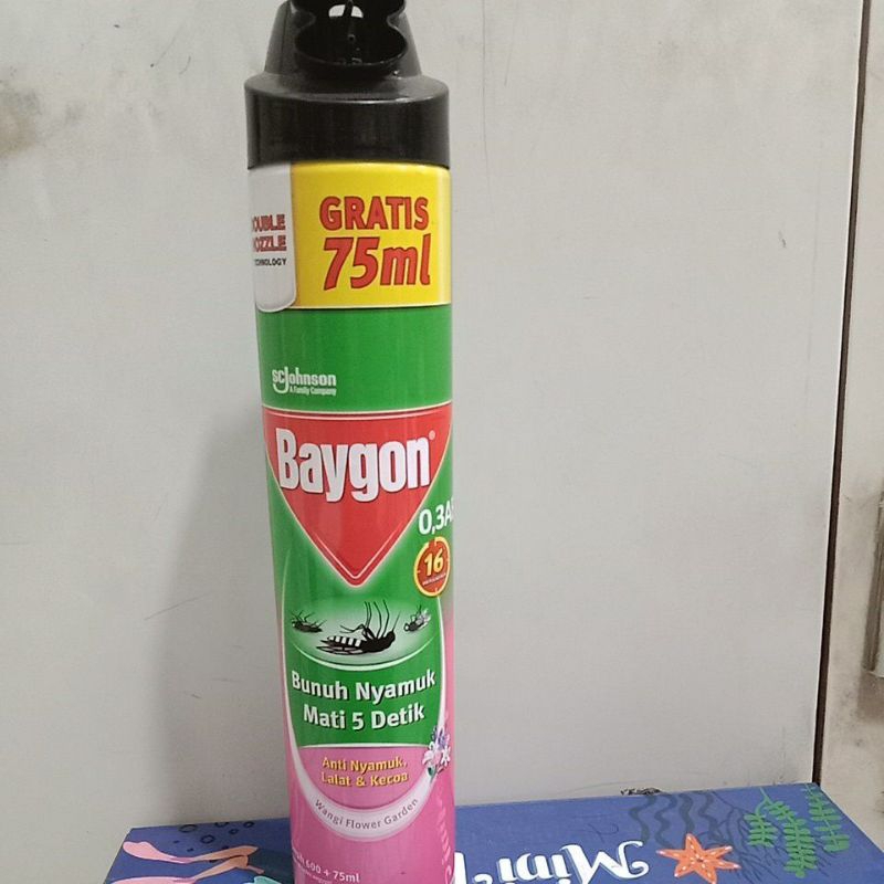 Baygon semprot 600+75ml/baygon anti nyamuk//baygon semprot nyamuk