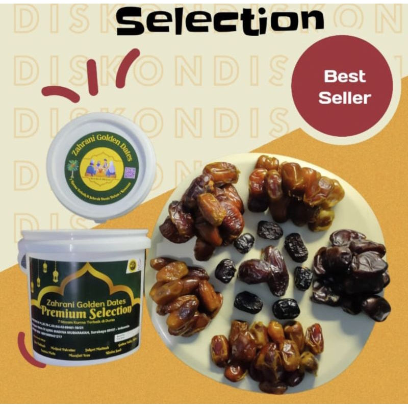 

Zahrani Golden Dates Kurma 7 Rasa 800gr