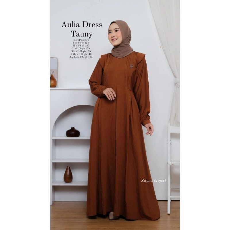 GAMIS WANITA PREMIUM // GAMIS LEBARAN // GAMIS AULIA DRESS BY ZAYNA PROJECT