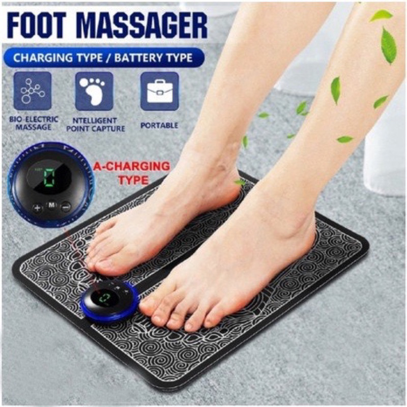 EMS Foot massager Feet muscle stimulator Electric foot massage mat/Pad Feet therapy