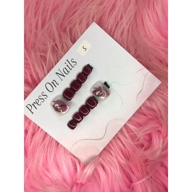 press on nails kaki size s