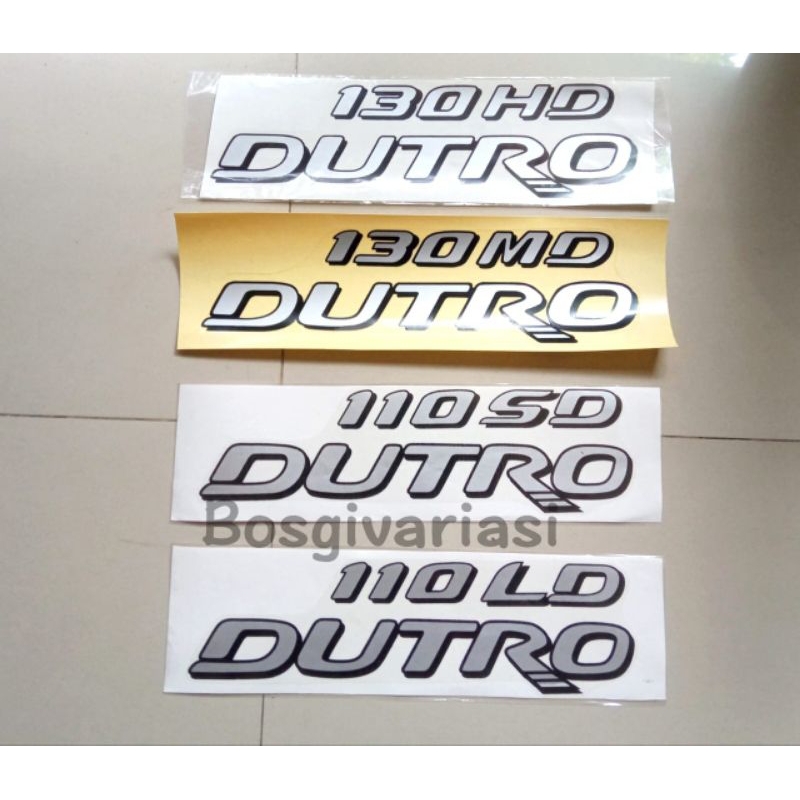 Stiker Dutro 130 Hd / stiker Dutro 130 Md / Stiker Dutro 110 SD / stiker Dutro 110Ld / stiker Hino D