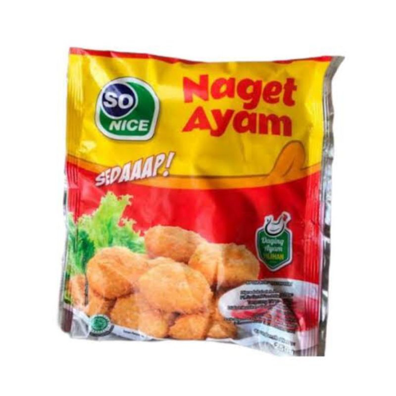 

So Nice Naget Ayam Sedaaap 500gr