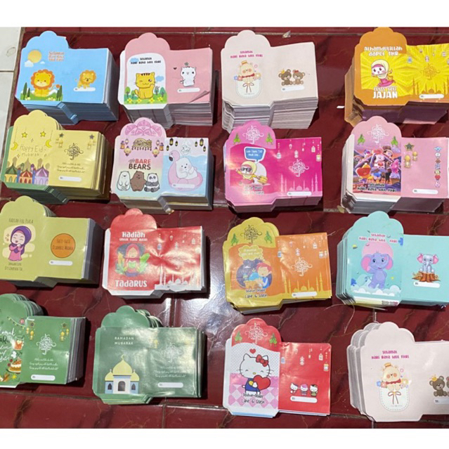 

GROSIR 1KG=800lbr amplop lebaran 7 x 12