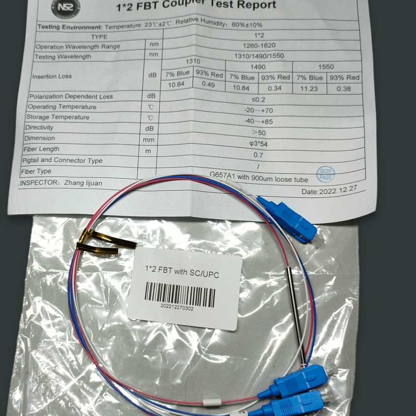 Splitter ratio 7:93 sc upc three window G657A1 high quality / spliter rasio 7 93 / fbt coupler