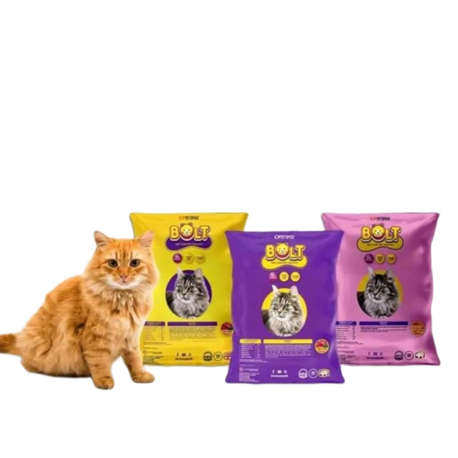 Makanan Kucing BOLT 800gr / Cat Food Bolt 800gr Murah