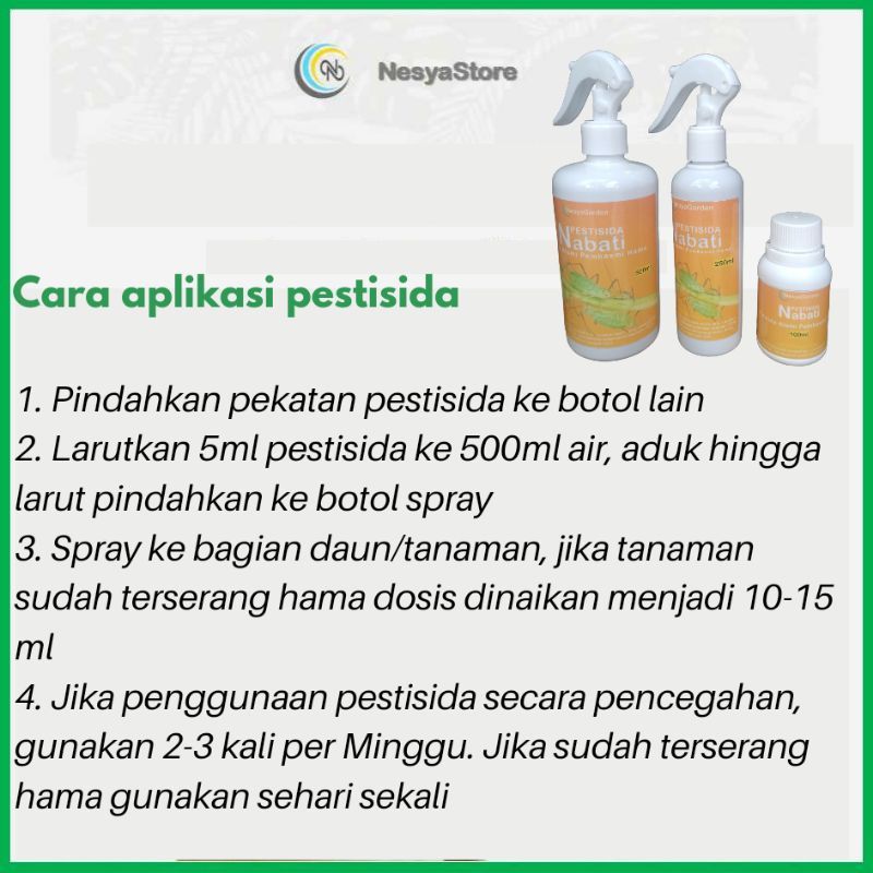 Pestisida Nabati Organik Ampuh Pengendali Hama Pembasmi Hama 100 ml