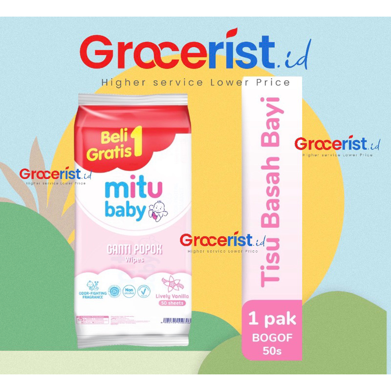 TISU BASAH MITU/PASEO GANTI POPOK BOGOF (BELI 1GRATIS 1)