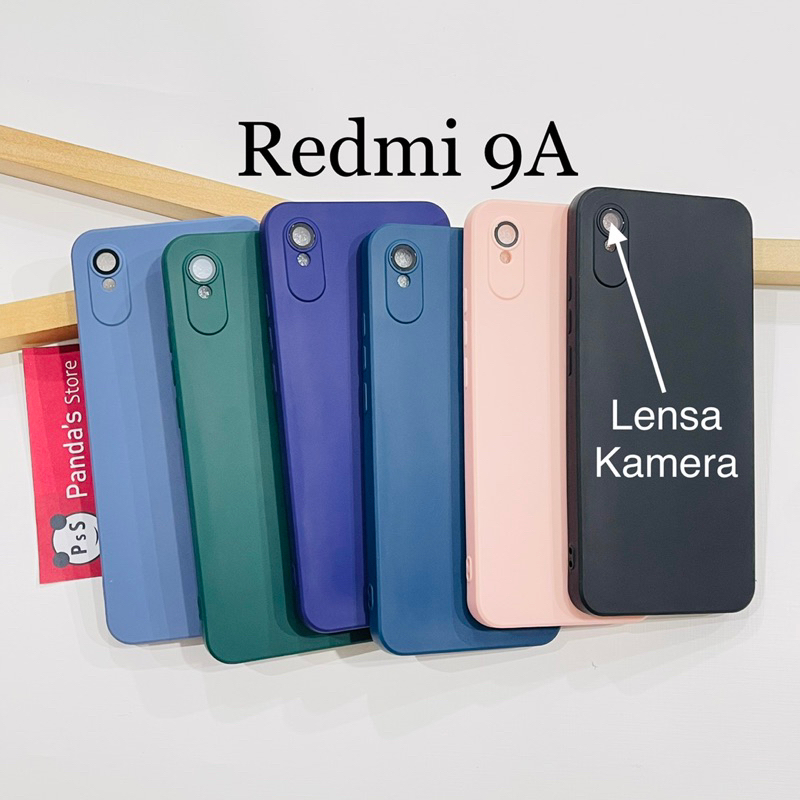 Case Redmi 9A Lenspro Makaron Full Color Softcase Pro Lensa