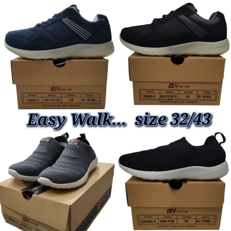 Sepatu EASY WALK ORIGINAL PABRIK Size.32/43