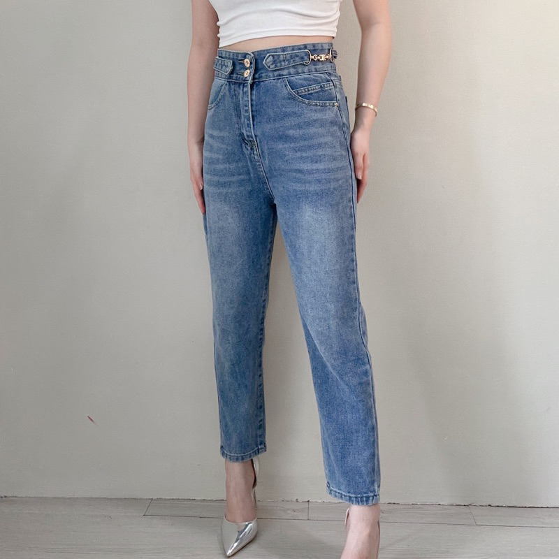 [LUXE.DLABEL] - Jeans 108 | Celana Panjang Highwaist Wanita Jeans Import Premium Quality Jeans Wanita Polos Ripped Jeans Highwaist Jeans Wanita Bangkok Skinny Jeans Highwaist Baggy Jeans Wideleg Jeans Kulot jeans Boyfriend Jeans Wanita Kargo Jeans BKK