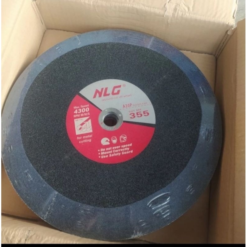CUTTIN WHEEL 14" mata gerinda potong besi 355 × 3 × 25,4mm NLG