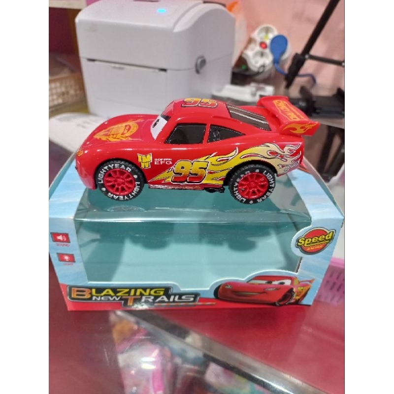 MAINAN MOBIL CARS BUMP GO BATERAI LIGHTING MCQUEEN PULBACK / CARS MAINAN ANAK