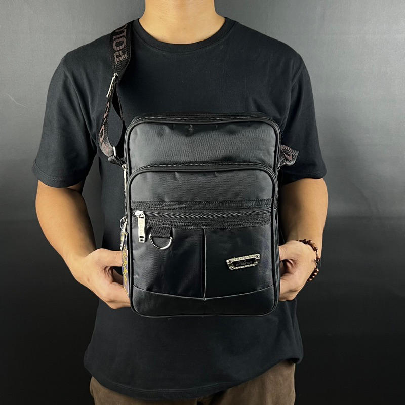 Tas Pria Tas Selempang Pria 10&quot;Inchi Original Polo Amstar