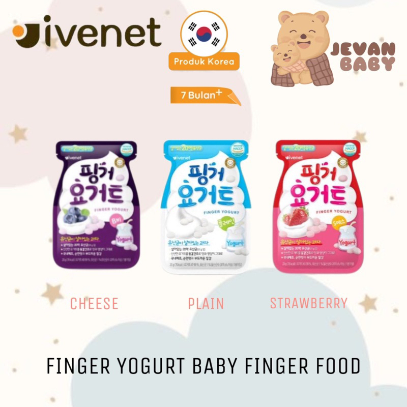 Ivenet Finger Yogurt 20gr / Snack Bayi