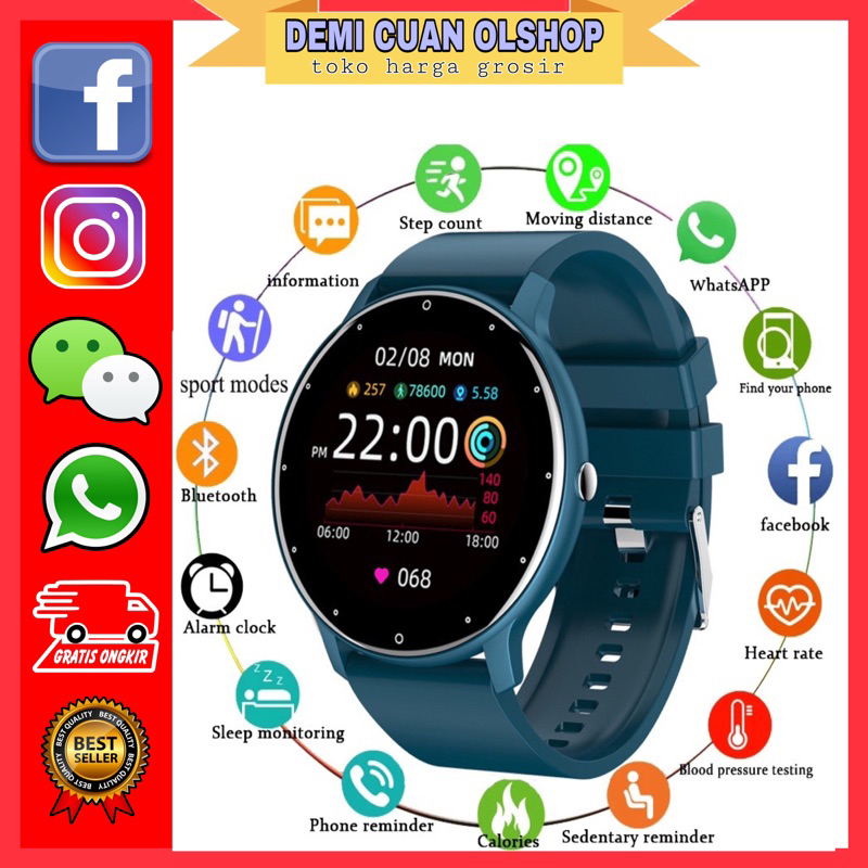 NEW Jam Tangan Android Pintar Hp Anti Air Bisa Berenang Smart Watch Pria Wanita Tahan Air Asli Origi