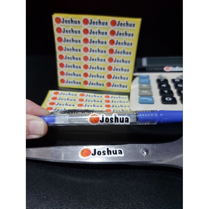 

Sticker Nama Karakter Bola Basket Label Nama khusus ATK uk kecil 3x1cm Stiker Nama Anak