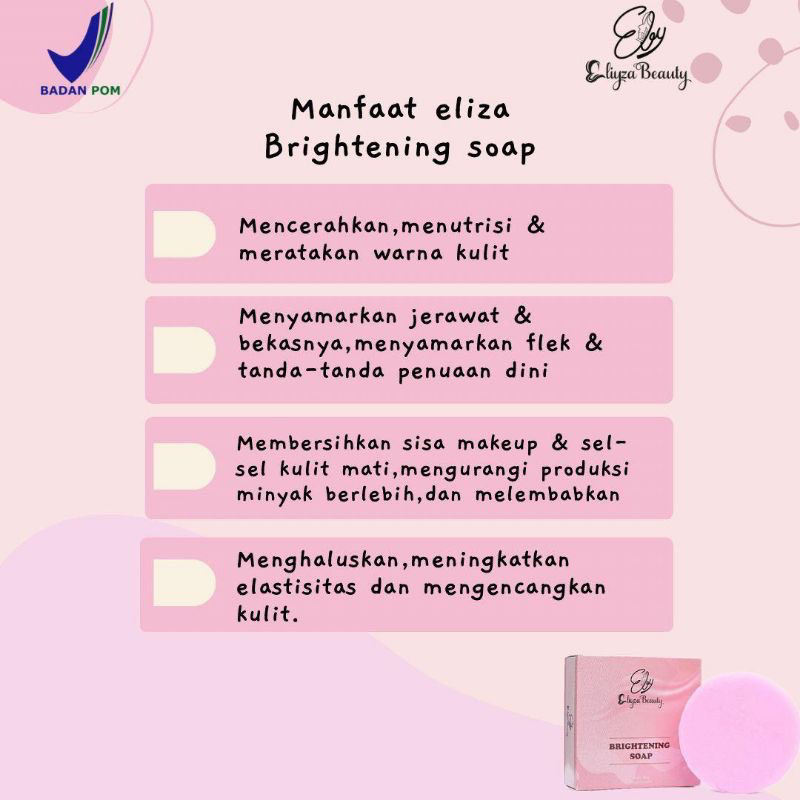 sabun eliza beauty original bpom