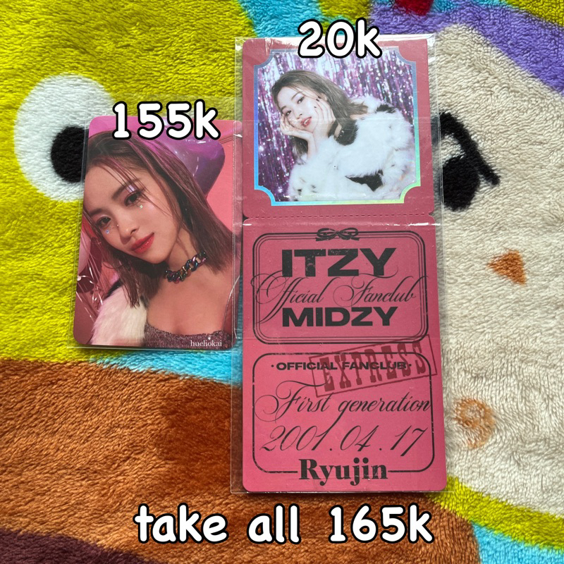 [read description] photocard pc official itzy ryujin 1st first generation gen welcome kit welkit fan