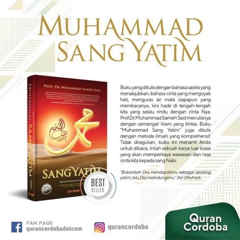 

Buku Best seller Cordoba "Muhammad Sang Yatim