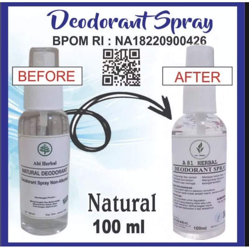 DEODORANT SPRAY ORIGINAL ABI HERBAL 100ML