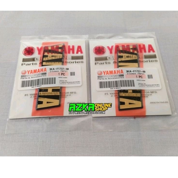 EMBLEM BOX AKI RX KING 2002 GOLD ORIGINAL YAMAHA 3KA-F1737-40