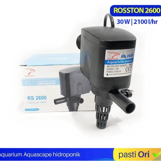Filter rosston sp 2600, filter celup rosston sp 2600, filter aquarium rosston sp 2600, rosston sp 26