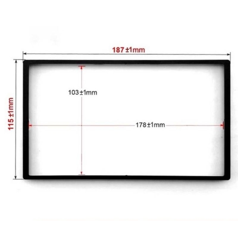 Frame list tape mobil Honda BRIO FREED JAZZ BRV MOBILIO untuk Head unit china 7 inch