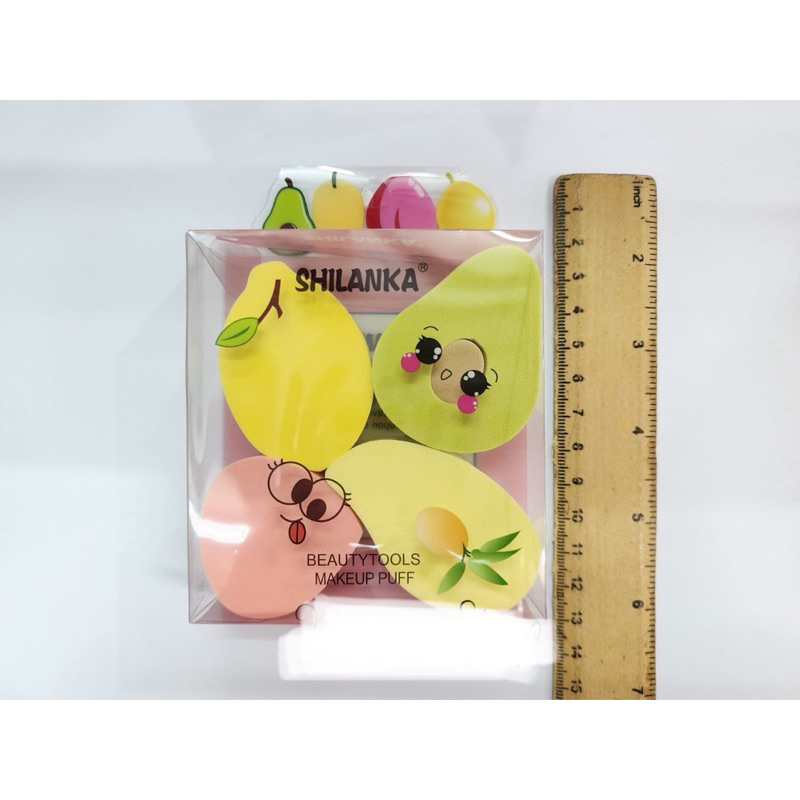 SPONGE BUAH 4in1 - Beauty Blender - Sponge Puff Bedak - Sponge Foundation