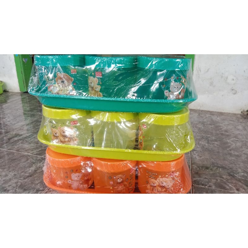 TOPLES PLASTIK CALISTA SET 6 TOPLES +1 NAMPAN