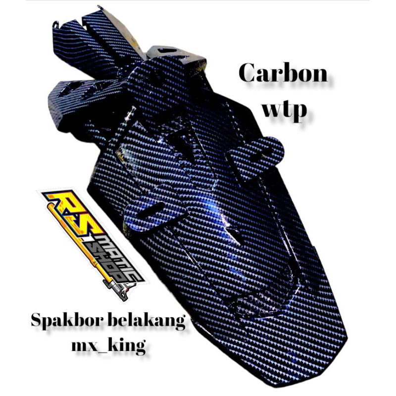 SPAKBOR SELEBOR BELAKANG MX_KING CARBON WTP YAMAHA