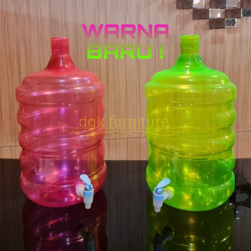 Galon Keran Kran Air Dispenser Air 19 Liter 19 Litre 19L 19 L Plastik Murah