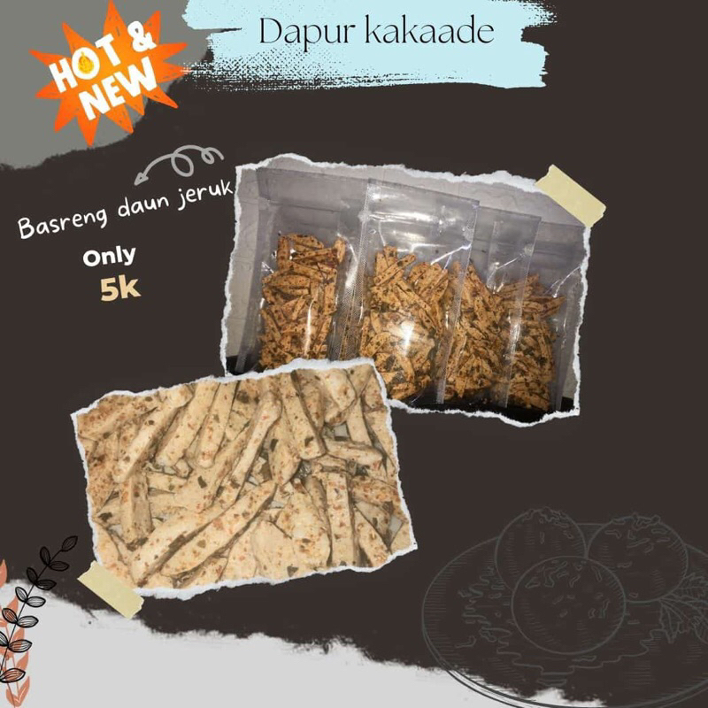 

Basreng bumbu pedas daun jeruk|60gr|basreng pedas daun jeruk