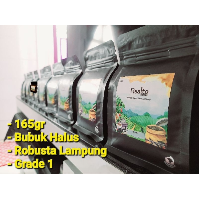 

Kopi / Murni / Kopi Murah / kemasan baru hitam / Kualitas Eksekutif REALTO COFFEE (100%ROBUSTA)