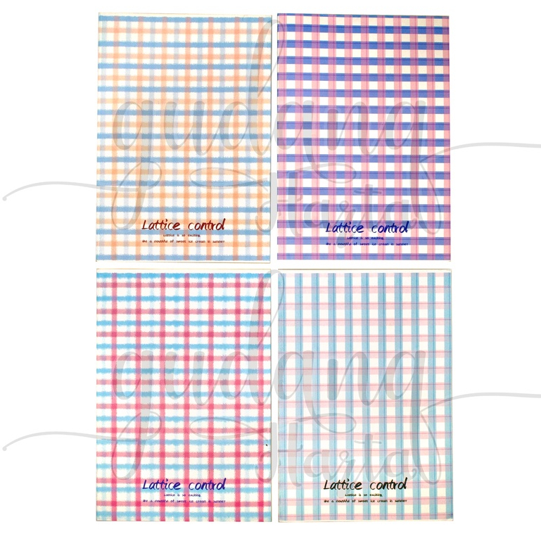 Notebook B5 Kotak Kotak Buku Tulis Motif Garis Warna Warni Notepad GH 308041