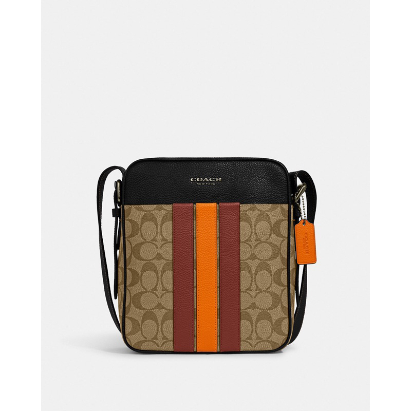 Coach Hudson Crossbody 21 With Varsity Stripe (CB908)