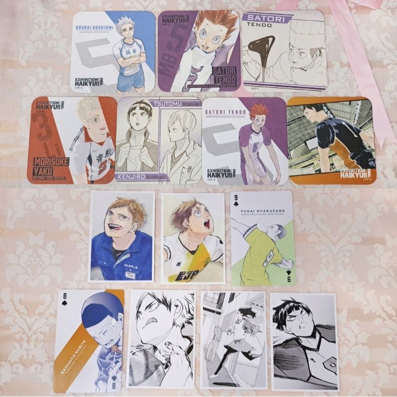 haikyuu coaster trump card exhibition chronicle photocard
