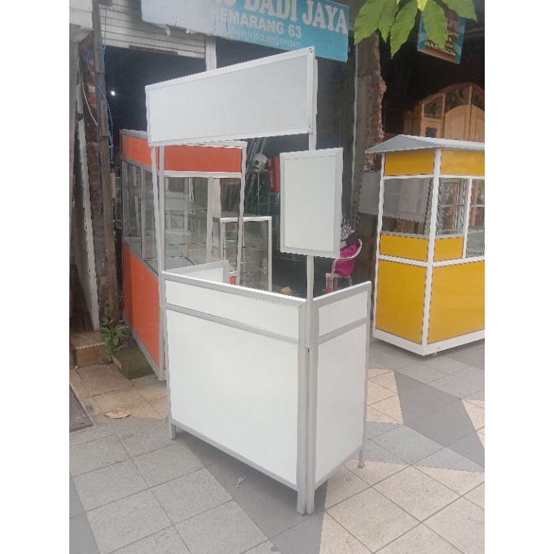 Portabel Booth Rombong Lipat Alumunium mudah di rangkai