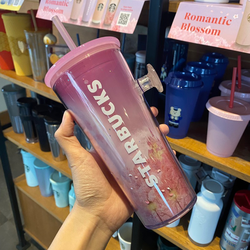 Jual Tumbler starbucks spring 2023 cherry blossom moon 16oz plastic